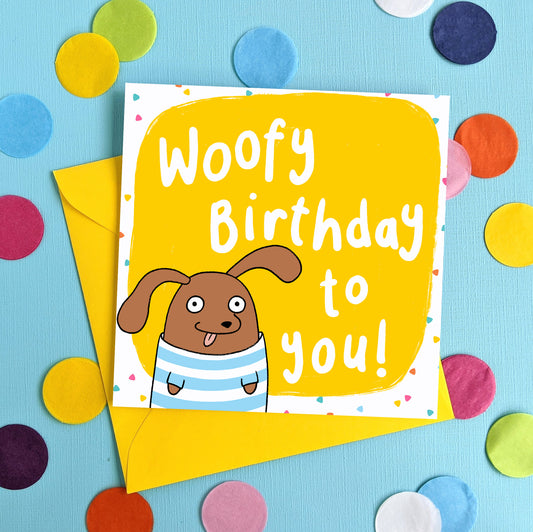 Woofy Birthday Sausage Dog Card