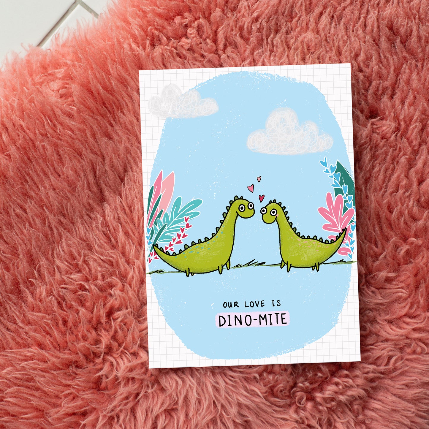 Our Love Is Dino-Mite Card