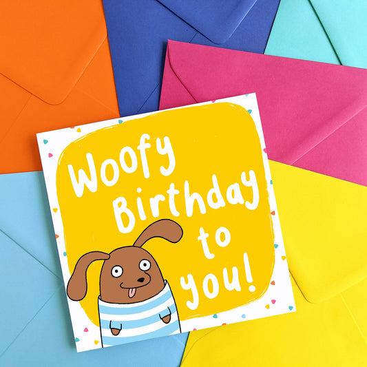Woofy Birthday Sausage Dog Card