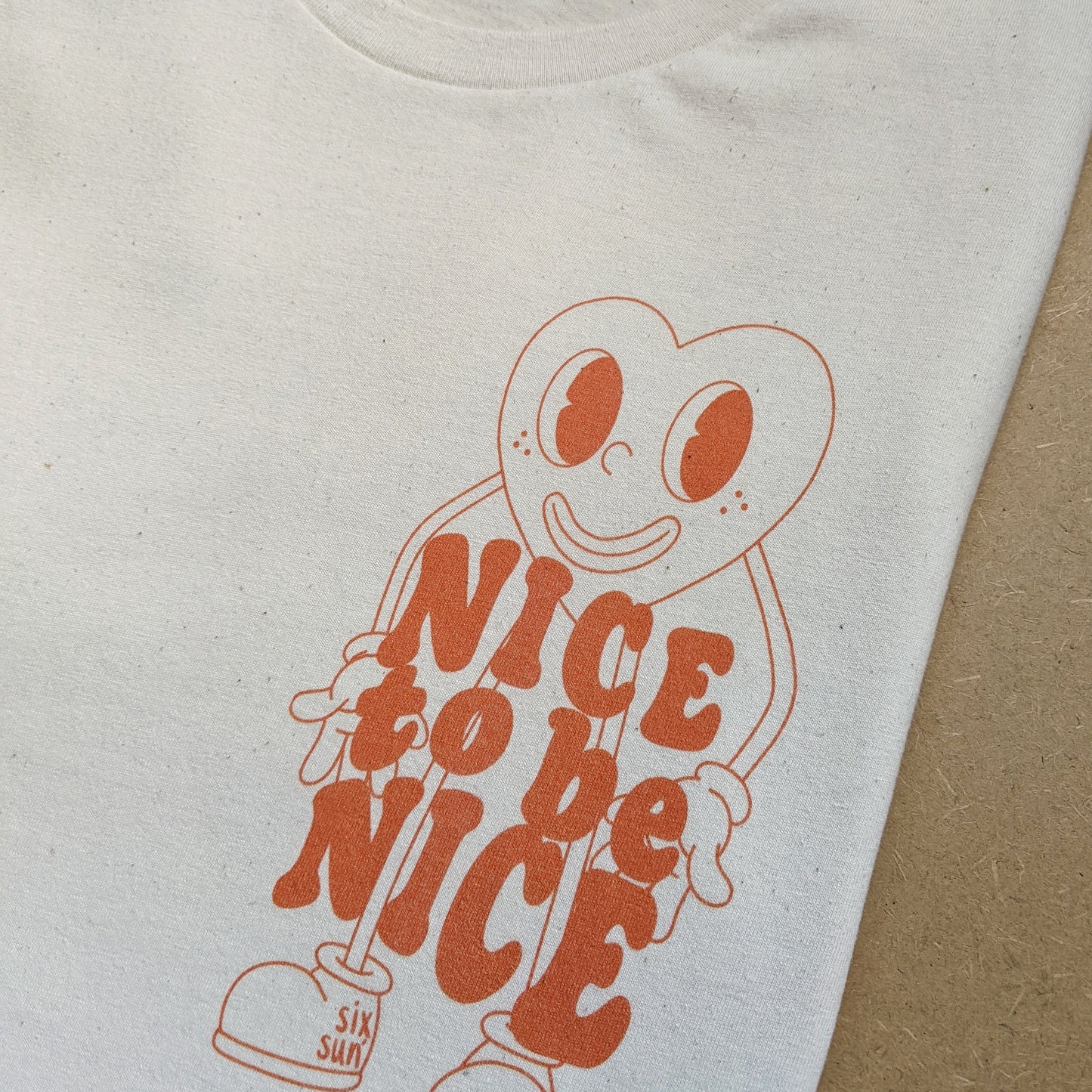 eco friendly t-shirt nice to be nice