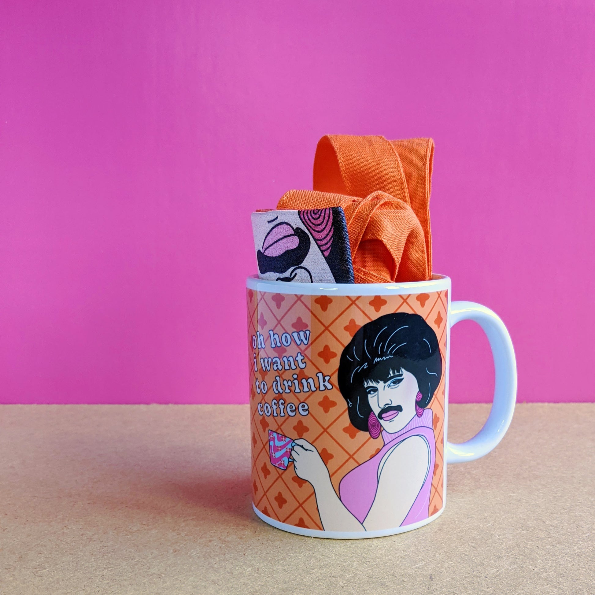 freddie mercury coffee mug gift set