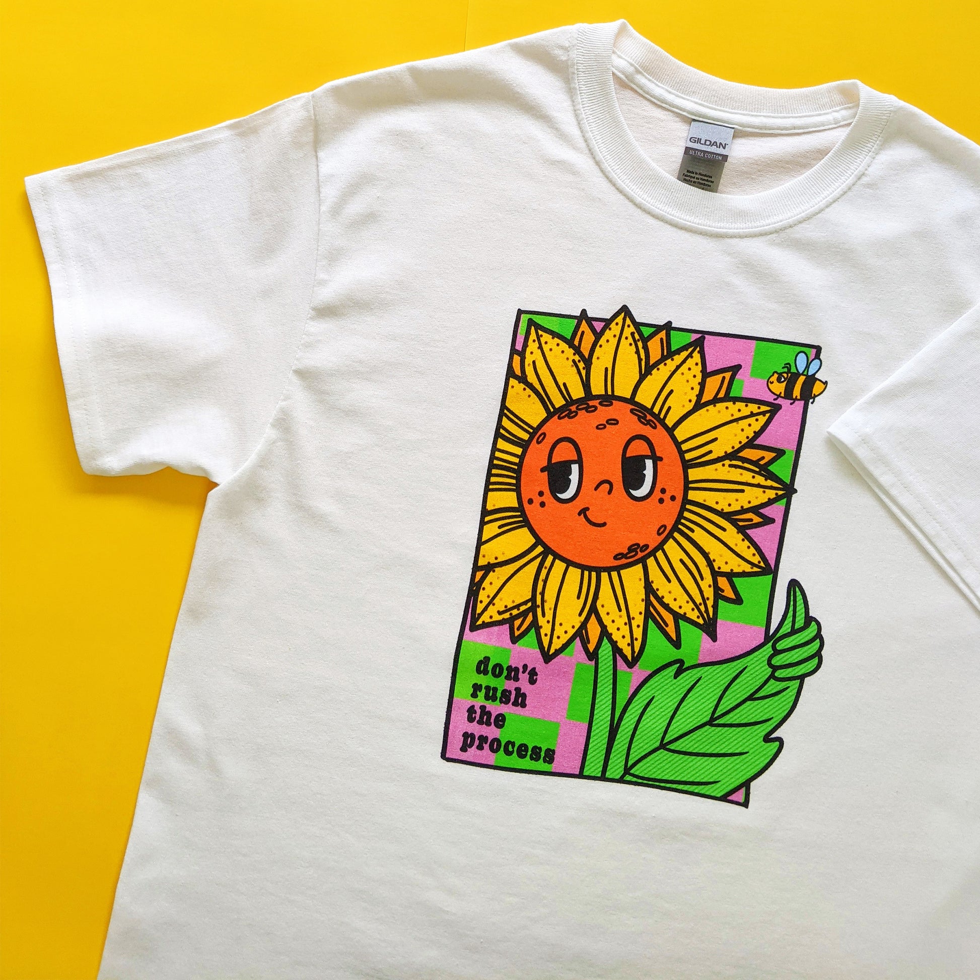 sunflower graphic tee eco friendly